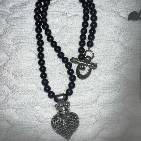 King Baby Black Heart Necklace and Rose Bracelet - Picture 6 of 9